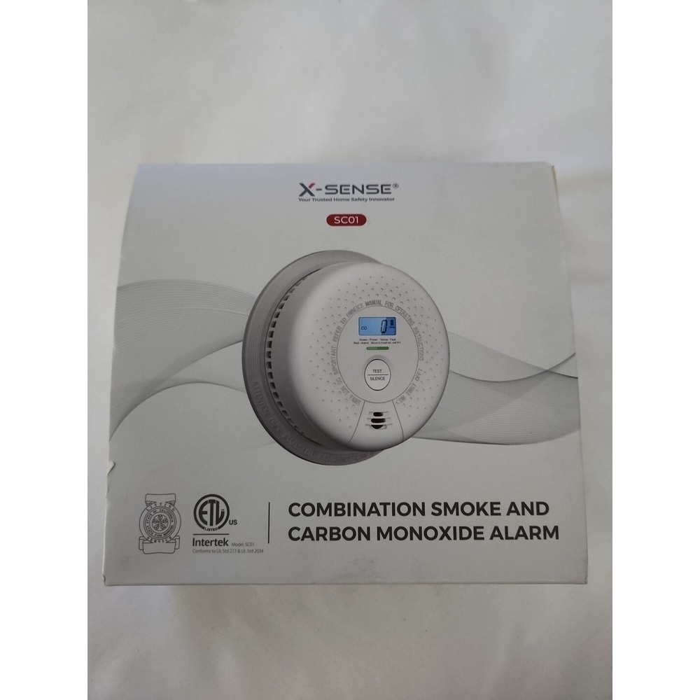 X-SENSE Ultimate Safety Expert SC01 SMOKE CARBON MONOXIDE ALARM NEW Open Box